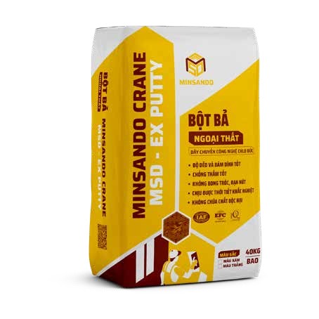 Bột bả ngoại thất Minsando Crane MSD-EX PUTTY