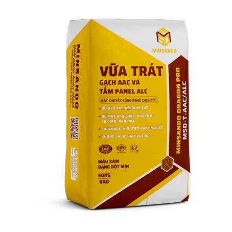 Vữa trát gạch AAC và tấm Panel ALC MSD-T-AAC/ALC