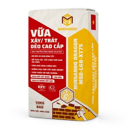 Vữa xây trát dẻo Minsando L68 XT75 MSD-L68-XT75